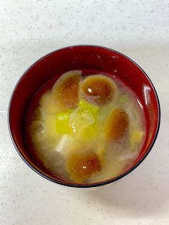 なめこ 豆腐 ねぎの味噌汁^^-レシピのメイン写真