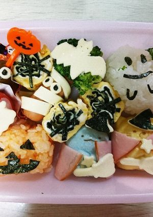 すみっコぐらしのハロウィン キャラ弁-レシピのメイン写真