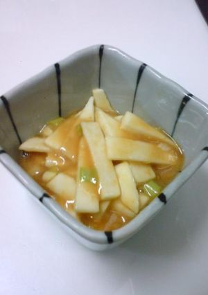 ５分で作れる！山芋(大和芋)の酢味噌あえ-レシピのメイン写真