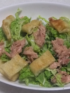 白菜ツナ油揚げのサラダ-レシピのメイン写真