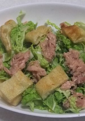 白菜ツナ油揚げのサラダ-レシピのメイン写真