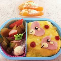 รูปของ ポケモン ラブカス オムライス
