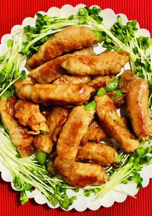 肉巻きスナップエンドウ-レシピのメイン写真