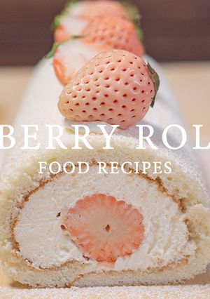 白い苺のロールケーキ-レシピのメイン写真