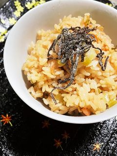 桜エビと塩昆布の炊き込みご飯-レシピのメイン写真