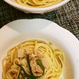 kan丸ごとガーリックパスタと納豆パスタ