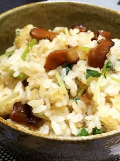 椎茸の佃煮と三つ葉の混ぜごはん-レシピのメイン写真
