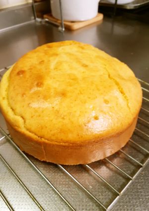 HMで♡型の底に敷くためのスポンジケーキ-レシピのメイン写真