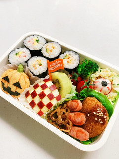 秋のお弁当(ハロウィン)-レシピのメイン写真