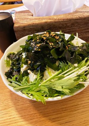 極上の水菜サラダ-レシピのメイン写真