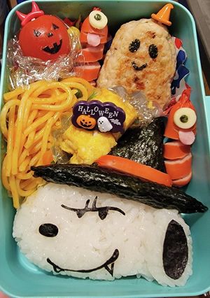 ハロウィンスヌーピーおにぎり弁当！-レシピのメイン写真