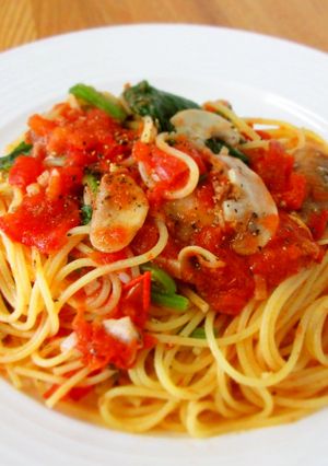 さんま缶のトマトパスタ-レシピのメイン写真