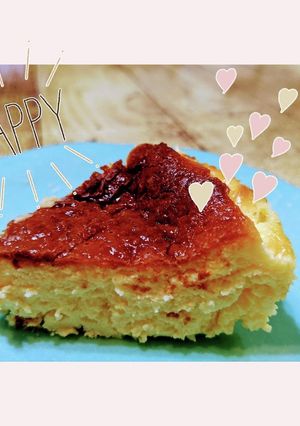 200g使いきり簡単バスク風チーズケーキ-レシピのメイン写真