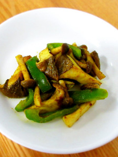 ピーマンときのこのカレー風味-レシピのメイン写真