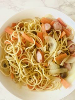 きのこと人参の和風パスタ-レシピのメイン写真