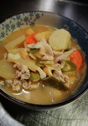 山芋の豚汁〜w❨(@≧↺≦@)❩wwy-レシピのメイン写真