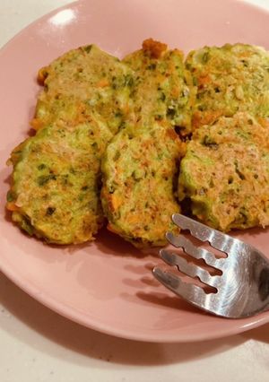 離乳食後期♡しらす入り野菜チヂミ-レシピのメイン写真