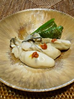 牡蠣と万願寺唐辛子の焼きびたし-レシピのメイン写真