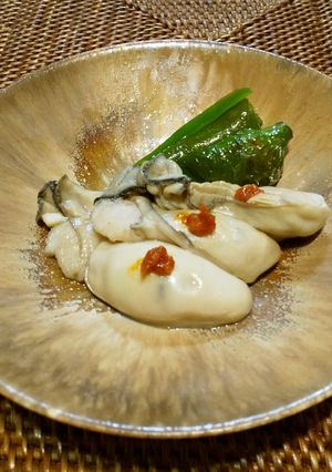 牡蠣と万願寺唐辛子の焼きびたし-レシピのメイン写真