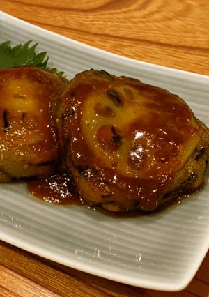 納豆れんこん餅[ひきわり納豆]-レシピのメイン写真
