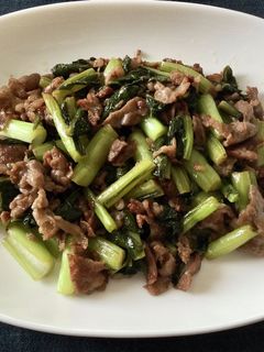 牛肉と野沢菜漬けのバター炒め-レシピのメイン写真