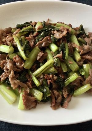 牛肉と野沢菜漬けのバター炒め-レシピのメイン写真