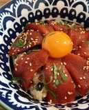 楽々★漬けて放置　まぐろユッケ丼