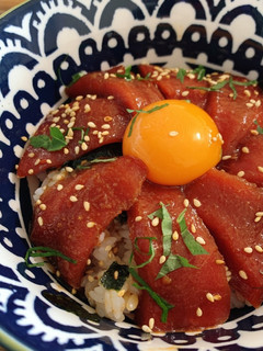 楽々★漬けて放置 まぐろユッケ丼-レシピのメイン写真
