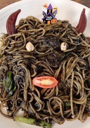 ハロウィンのデビルパスタ-レシピのメイン写真