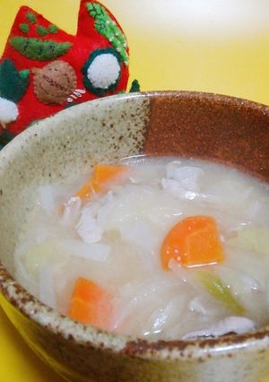 キャベツ入り豚汁風-レシピのメイン写真