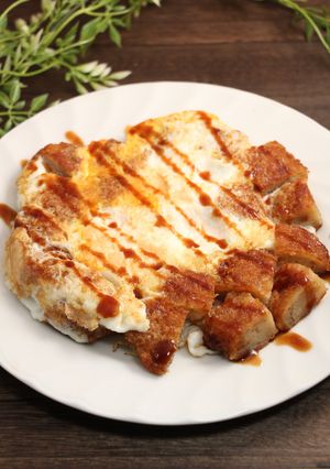 簡単！コロッケリメイク目玉焼き-レシピのメイン写真