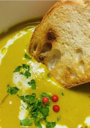 フランス料理店のかぼちゃのポタージュ-レシピのメイン写真