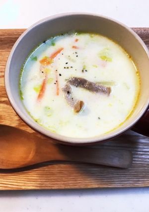 野菜&牛乳消費♫あったか生姜ミルクスープ-レシピのメイン写真
