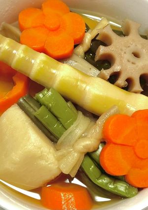 七福煮しめ入り雑煮-レシピのメイン写真