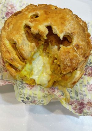 溢れるチーズのかぼちゃパイ-レシピのメイン写真