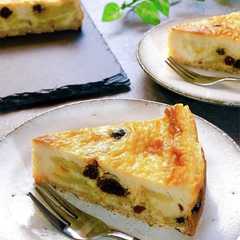 รูปของ さつまいもとラムレーズンのチーズケーキ
