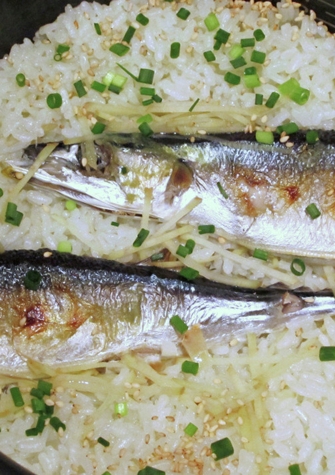 秋刀魚の炊き込みごはん-レシピのメイン写真