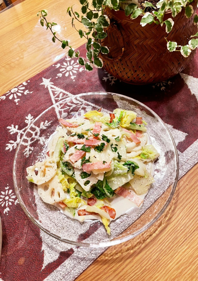 白菜と蓮根冬のシーザーサラダ-レシピのメイン写真