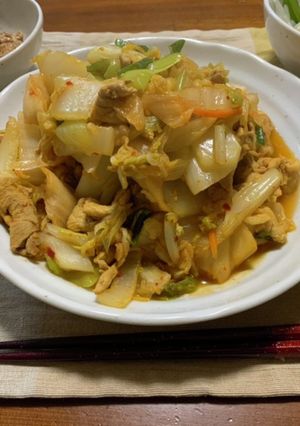 豚キムチ炒め-レシピのメイン写真
