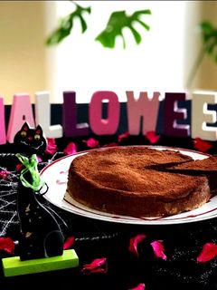 ハロウィンには♪チョコレートチーズケーキ-レシピのメイン写真