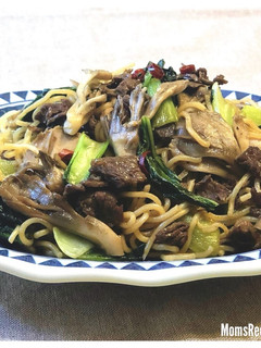 舞茸と牛肉のピリ辛アジアン焼きそば-レシピのメイン写真