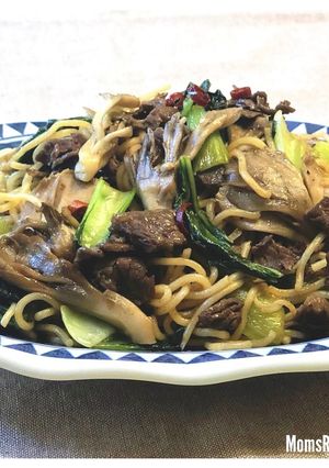 舞茸と牛肉のピリ辛アジアン焼きそば-レシピのメイン写真