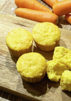 レンジで簡単！HM人参蒸しパン-レシピのメイン写真