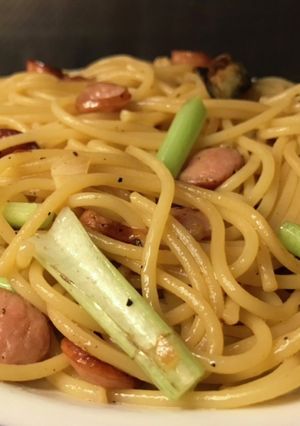 ソーセージと蕪の葉のロメスパ-レシピのメイン写真