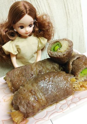 リカちゃん♡スナップエンドウえのき肉巻き-レシピのメイン写真