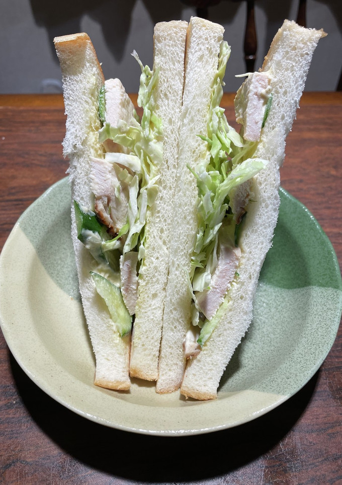 胡瓜と鶏ハムの柚子胡椒マヨサンド-レシピのメイン写真