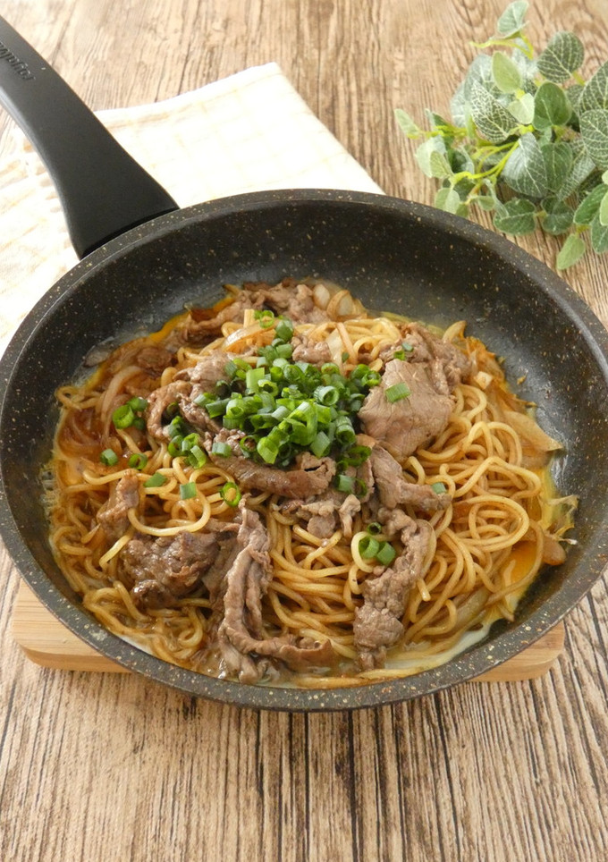 とろ～り卵と牛肉の焼きそば-レシピのメイン写真