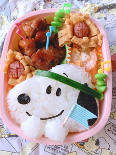運動会☆スヌーピーキャラ弁-レシピのメイン写真