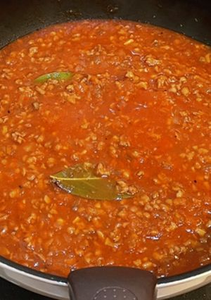 大豆のお肉(洋食ミンチ)でミートソース-レシピのメイン写真