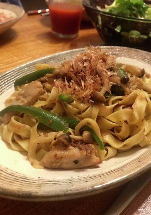味噌漬け豚アレンジで青椒肉絲風パスタ-レシピのメイン写真